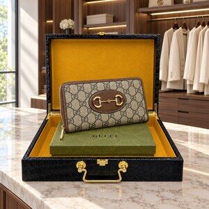 Gucci Horsebit 1955 Zip Around Wallet